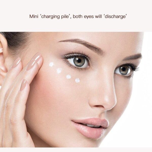 Jomtam 2 In 1 Gold Caviar Eye Cream Electric Massager Anti Age Remove Dark Circles Serum Roller Vibration Massage Eye Care - Image 4