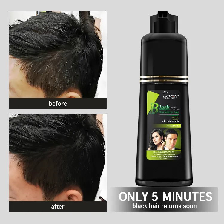 3 IN 1 HAIR COLOR SHAMPOO WITH KERATIN, OLIVE OIL & VITAMIN E - Image 3
