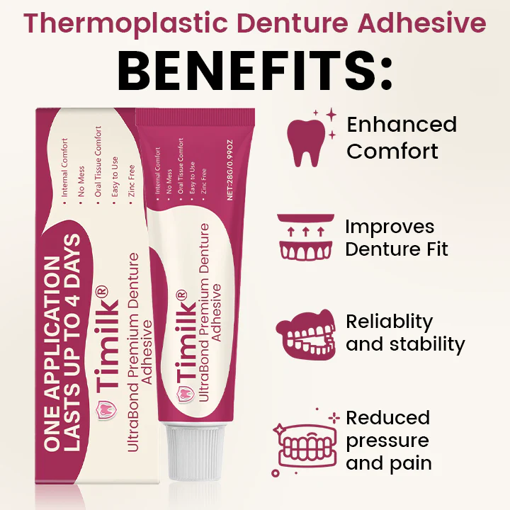 UltraBond Premium Denture Adhesive 🔥 FDA Certified (Clinically Proven 4-Day Hold for Secure, Comfortable & Zinc-Free Denture Fit 🦷) - Image 2