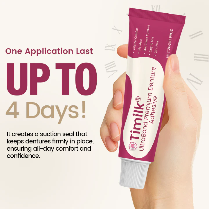 UltraBond Premium Denture Adhesive 🔥 FDA Certified (Clinically Proven 4-Day Hold for Secure, Comfortable & Zinc-Free Denture Fit 🦷) - Image 4