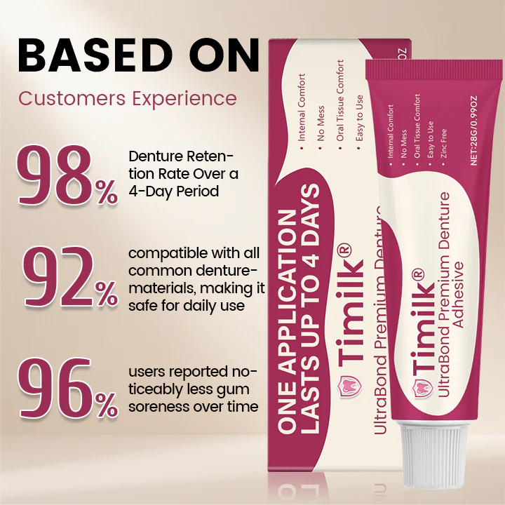 UltraBond Premium Denture Adhesive 🔥 FDA Certified (Clinically Proven 4-Day Hold for Secure, Comfortable & Zinc-Free Denture Fit 🦷) - Image 5