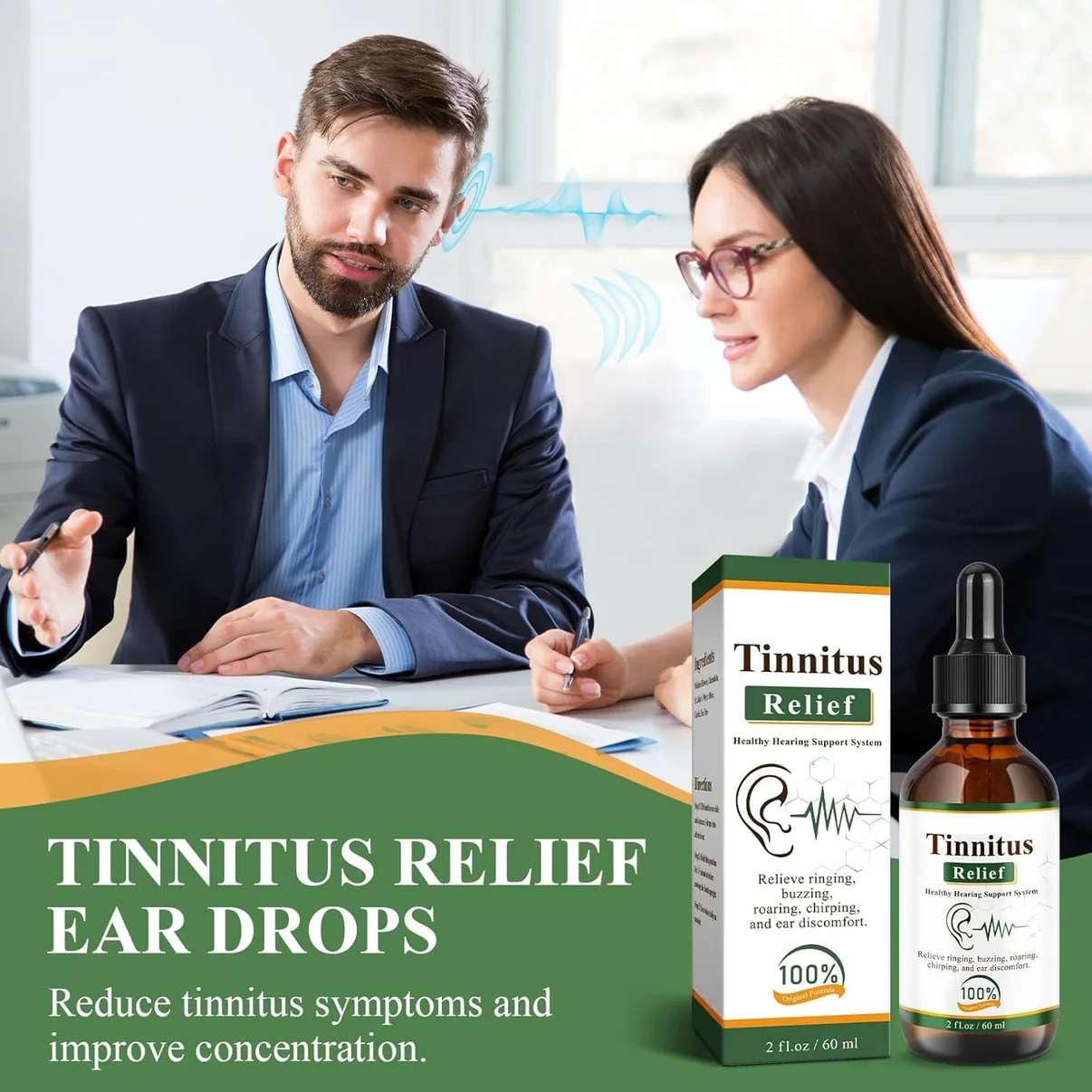 Tinnitus Relief Drops (کان کےتمام مسائل کےلیے) || ORGANIC - Image 2
