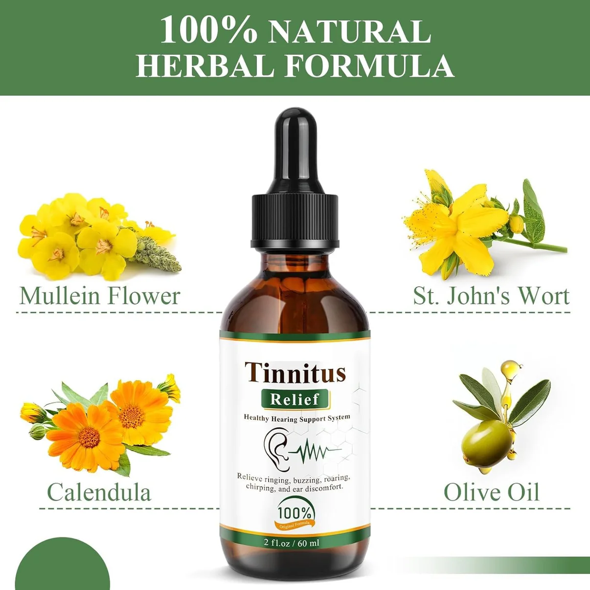 Tinnitus Relief Drops (کان کےتمام مسائل کےلیے) || ORGANIC - Image 3